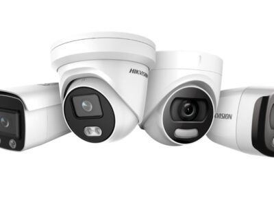 a variety of security cameras